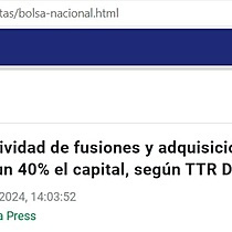 La actividad de fusiones y adquisiciones cae un 5% hasta agosto, pero sube un 40% el capital, segn TTR Data